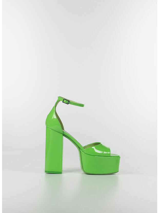 SCARPA TATIANA PLATFORM VERNICE, KIWI VERDE, large