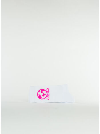 CALZINI MOIR, 2212 OPTIC WHITE/HOT PINK, small