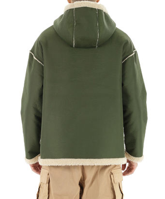 HAMBURGER PATCH BOMBER JACKET, MILITARYGREEEN, small