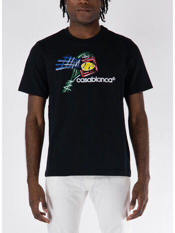 T-SHIRT CROQUIS DE TENNIS SCREEN PRINTED, , small