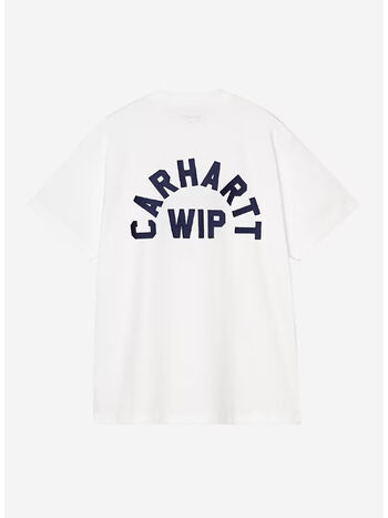 T-SHIRT ARCH SCRIPT, 12KXX WHITE/DARK NAVY, small