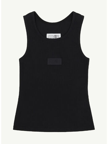 CANOTTA A COSTINE IN JERSEY, 900 BLACK, small