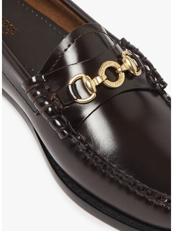 MOCASSINO WEEJUN LIANNA SNAFFLE, OCH CHOCOLATE LTHR, small