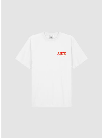T-SHIRT GRAPHIC PRINT, WHITE, small
