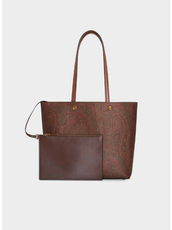 BORSA SHOPPING ESSENTIAL M, M0021 MARRONE SCURO, small