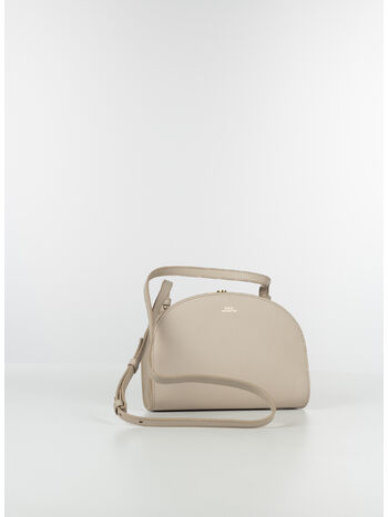 BORSA CLUTCH DEMI-LUNE, LAL MOON GREY, small