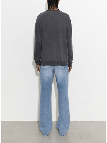 FELPA SLACK, Washed Black Rogue Loopback, small