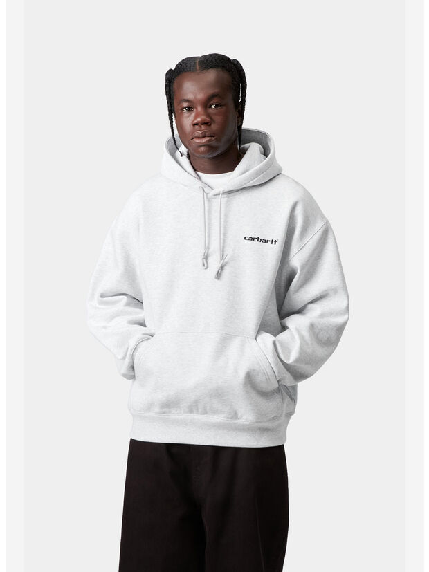 FELPA HOODIE, 482XX ASH HEATHER, large