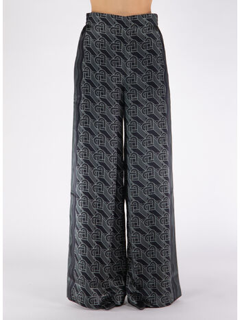 PANTALONE PRINTED, 02 HEART MONOGRAMME BLACK, small