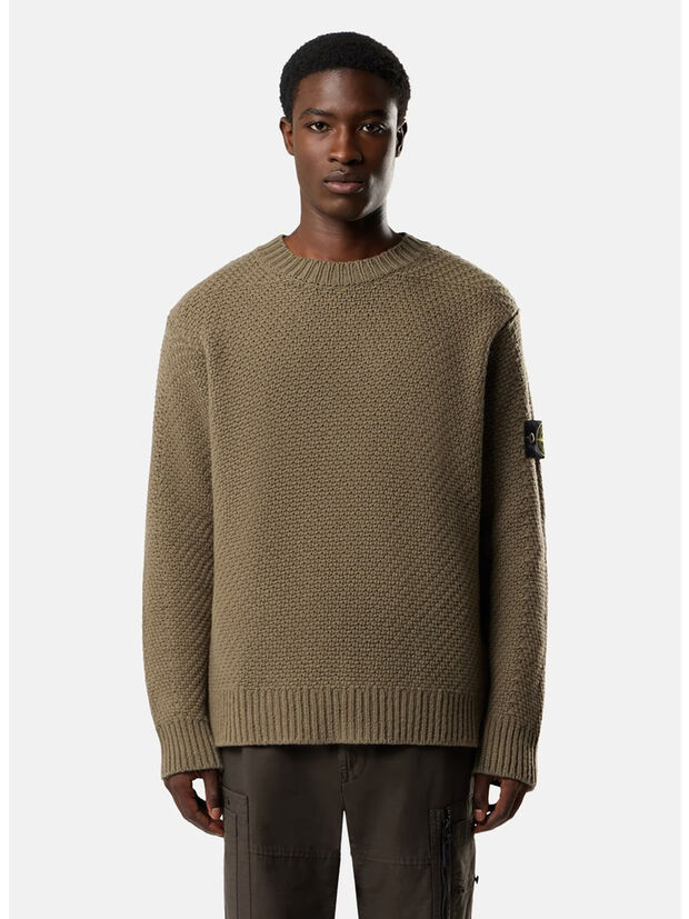 MAGLIONE CREW NECK, V005G MILITARY GREEN, large