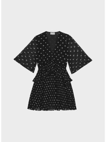 ABITO PLEATED FLOUNCE MINI, 099 BLACK, small