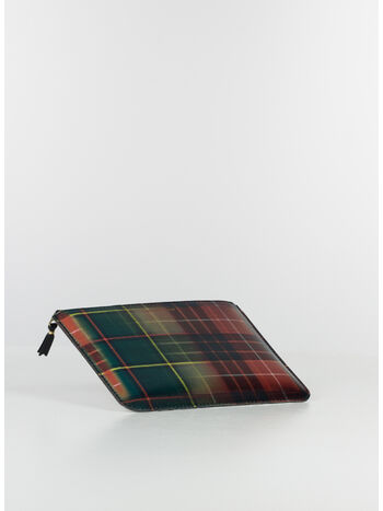 PORTAFOGLIO WALLET LENTICULAR TARTAN UNISEX, RED/GREEN, small