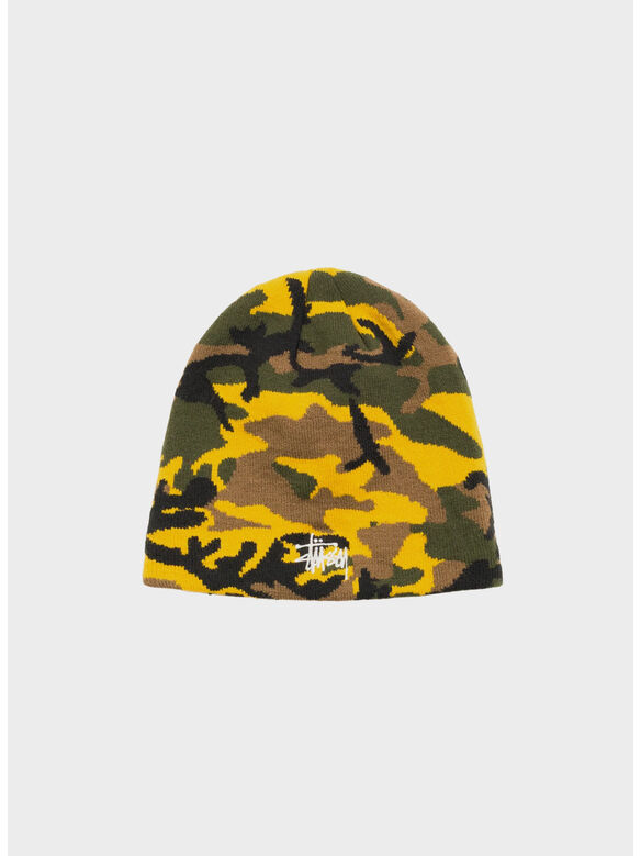 CAPPELLO BASIC JACQUARD SKULLCAP, YECA YELLOW CAMO, medium