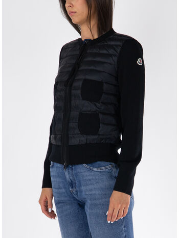 CARDIGAN IMBOTTITO CON ZIP, 999, small