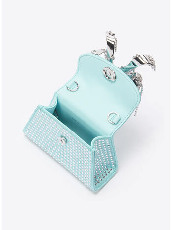 BORSA HEART RHINESTONE MICRO BOW, BLUE, small