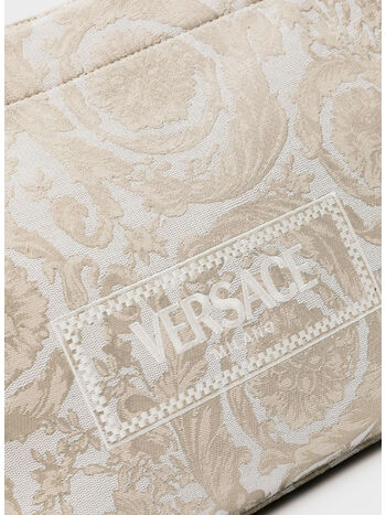 BORSA TOTE EMBROIDERY JACQUARD BAROCCO, 2KF4V BEIGE, small