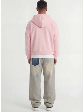FELPA WESANDRA ZIP-HOODIE, OLD PINK, small