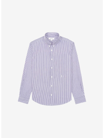 CAMICIA SRC BOTTONDOWN, Navy Stripped, small