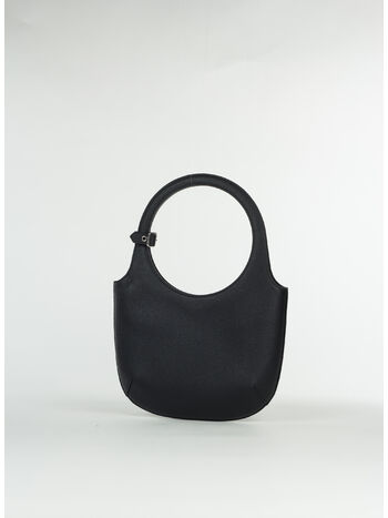BORSA HOLY GRAINED LEATHER, 9999 BLACK, small