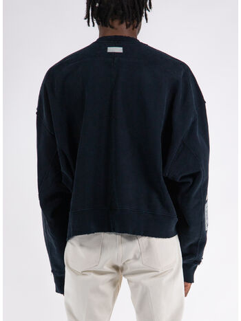 FELPA CREWNECK OVERSIZED, K02-800 HEAVY TERRY BLACK, small