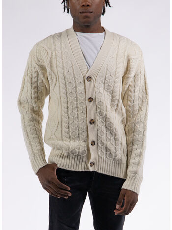 CARDIGAN TORSADES, CM CREAM, small