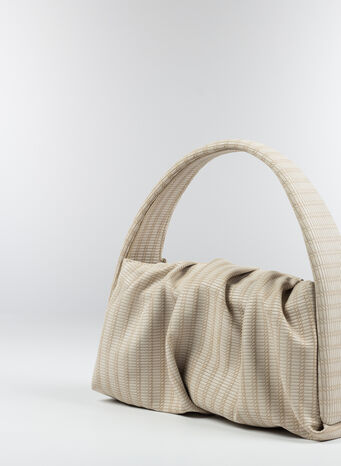 BORSA HERA BRAID, IVORY, small