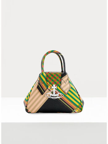 BORSA MINI SAFFIANO YASMINE, O102 COMBAT TARTAN, small