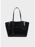 BORSA SHOPPER CRISP, BLK BLACK, thumb
