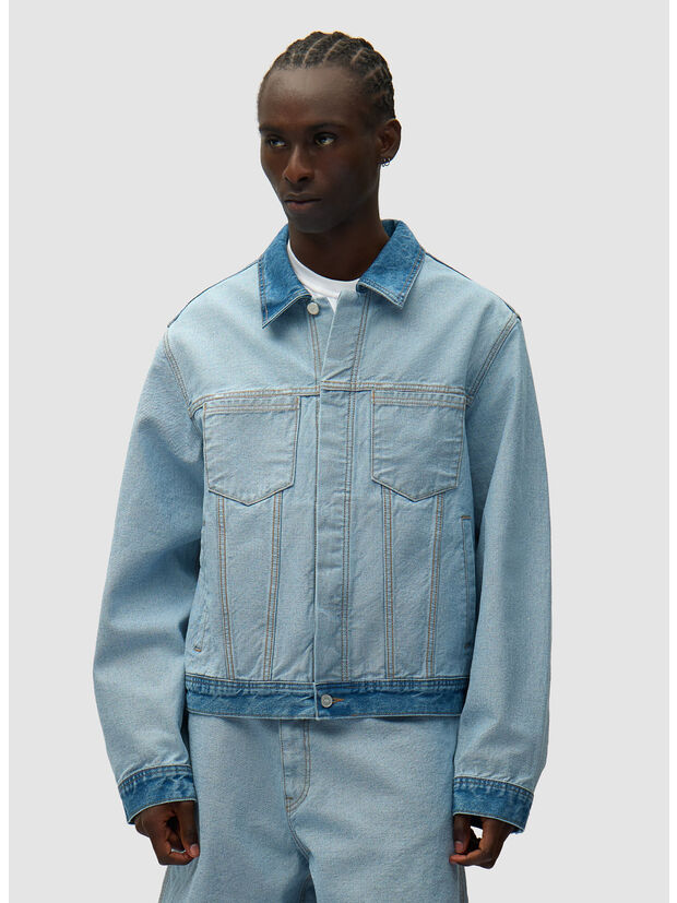 GIUBBOTTO DENIM INSIDE/OUT, 488 Denim Bleach, large