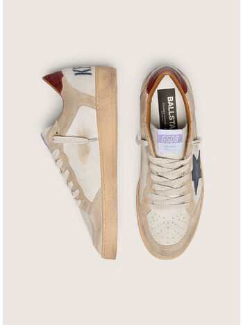 SCARPA BALL STAR PELLE, 12387 WHITE/BEIGE/INK BLUE/BROWN, small