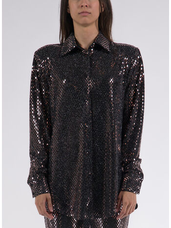 CAMICIA THE UP PAILLETTES, BRONZE, small