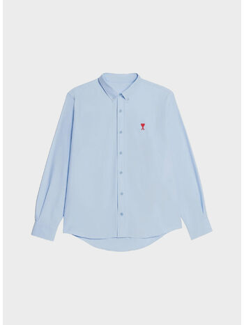CAMICIA AMI DE COEUR SHIRT, 450 SKY BLUE/450, small