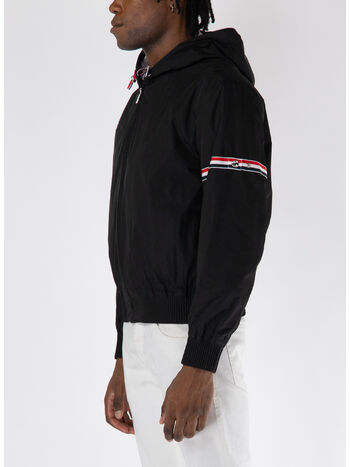 GIUBBOTTO ARMBAND HOODED, 001 BLACK, small