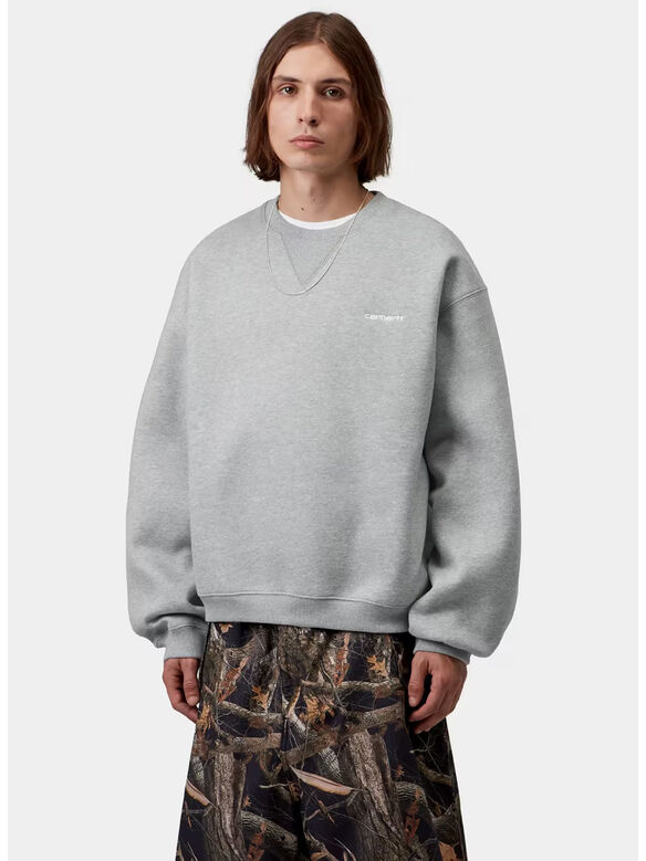 FELPA EBBERT, 00DXX Grey Heather / White, medium