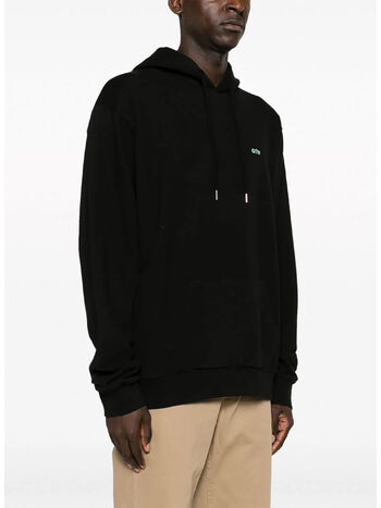 FELPA HOODIE ABSTRACT, BLACK, small