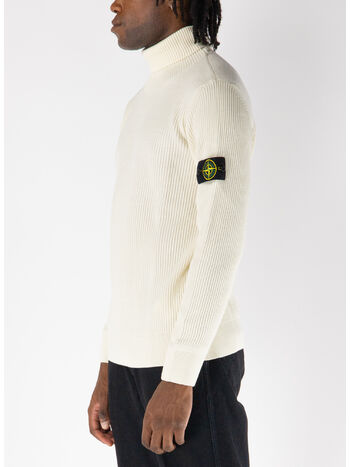 MAGLIONE DOLCEVITA FULL RIB RWS WOOL, V0093 IVORY, small