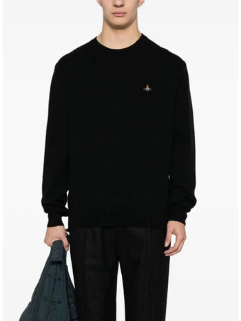 MAGLIONE GIROCOLLO ALEX, N401 BLACK, small