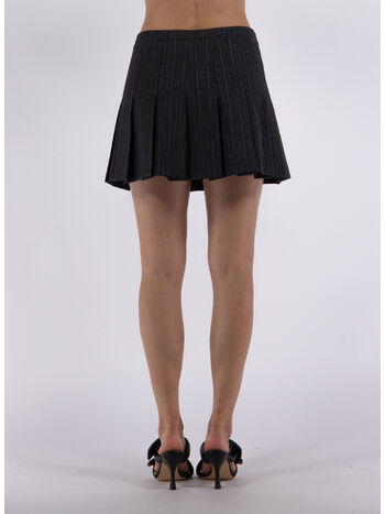 GONNA LIGHT WOOL PINSTRIPE CON PIEGHE, 1665 DARK GREY, small