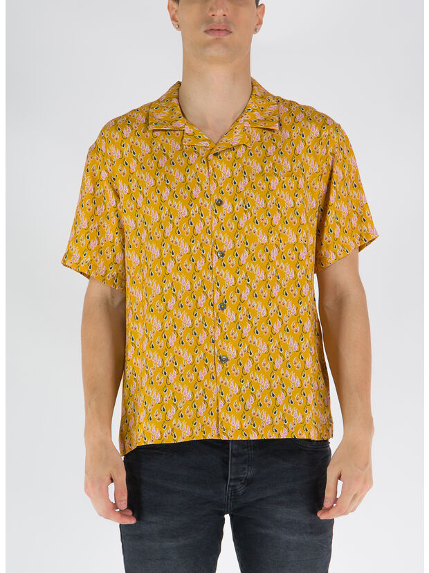 CAMICIA PAISLEY TEARS, MUSTARD, large