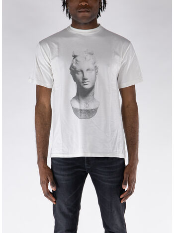 T-SHIRT AGED STATUE, OFFWHT OFF WHITE, small