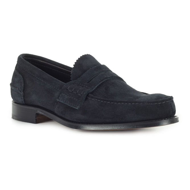 MOCASSINO PEMBREY IN PELLE SCAMOSCIATA, 30NAVY, large