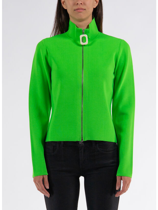 CARDIGAN FITTED ZIP UP, , large