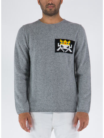 MAGLIONE GIROCOLLO, 1 GRIGIO, small