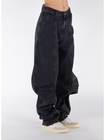 PANTALONE CARGO WASHED DENIM, , small