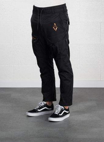 PANTALONE FIRE CROSS CARGO, BLACK/MULTI, small