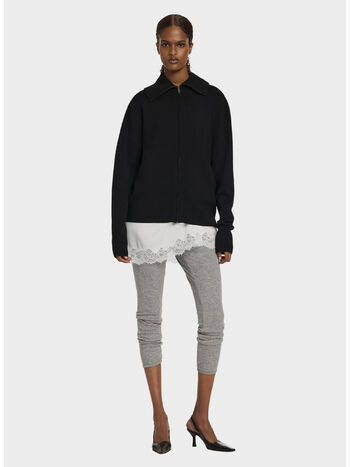 GIACCA KNIT ZIP, 0015 BLACK, small
