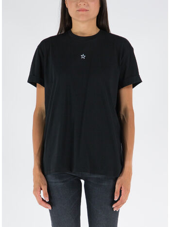 T-SHIRT MINI STAR EMBROIDERY, 1000 BLACK, small