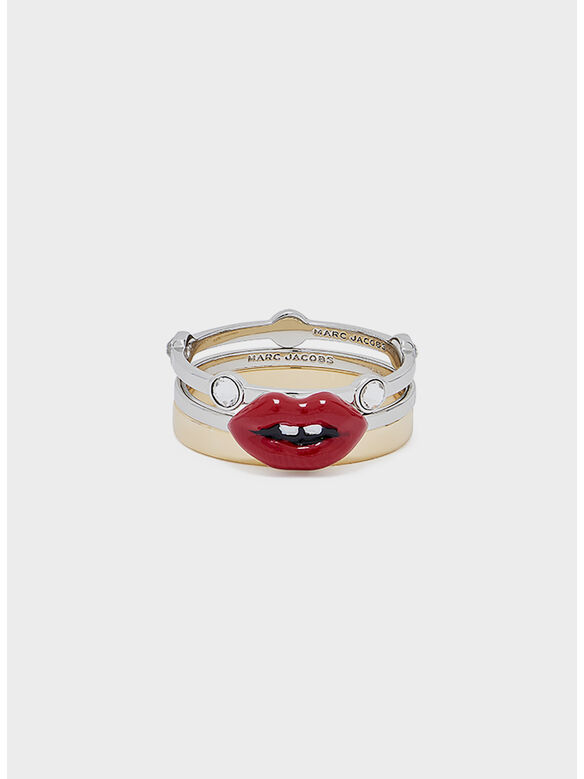 ANELLO LIPS RING, 762 GOLD/SILVER, medium