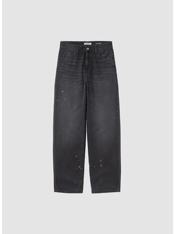 PANTALONE ARIN, 89EJ Black, destroy wash, splatter, small