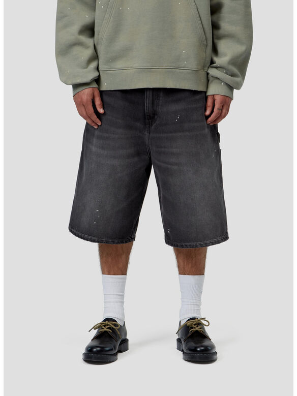 SHORT OG SINGLE KNEE, 89EJ Black, destroy wash, splatter, medium